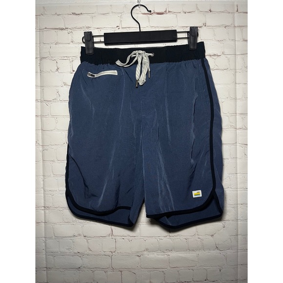 VUORI Banks Azure Performance Shorts Blue Quick Dry 4 Way Stretch Hybrid XS - Picture 5 of 9